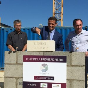 REALITES pose la première pierre de son opération immobilière ÉLÉMENTS à Chambray-lès-Tours