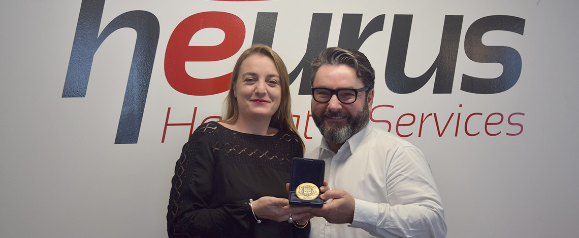 Photo de la médaille de bronze à Heurus