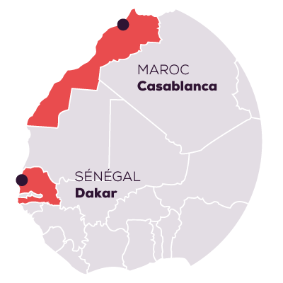 2 filiales en Afrique 